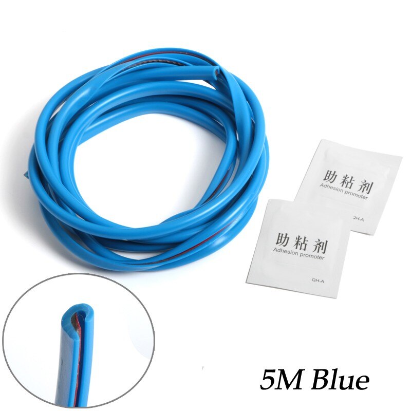 5M Car Door Protector Anti Collision Trim Edge Scratch Cover for Nissan NISMO NOTE ALMERA LEAF PATROL Car-styling Accessories: 5M blue
