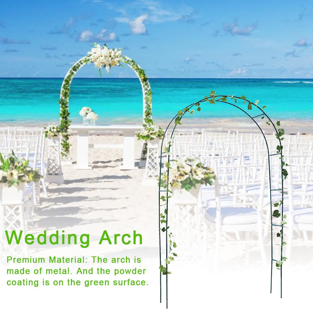 Wrought iron Wedding Arch Decoration DIY Garden Background Pergola Flower Stand for Wedding Anniversary Birthday Party Decor