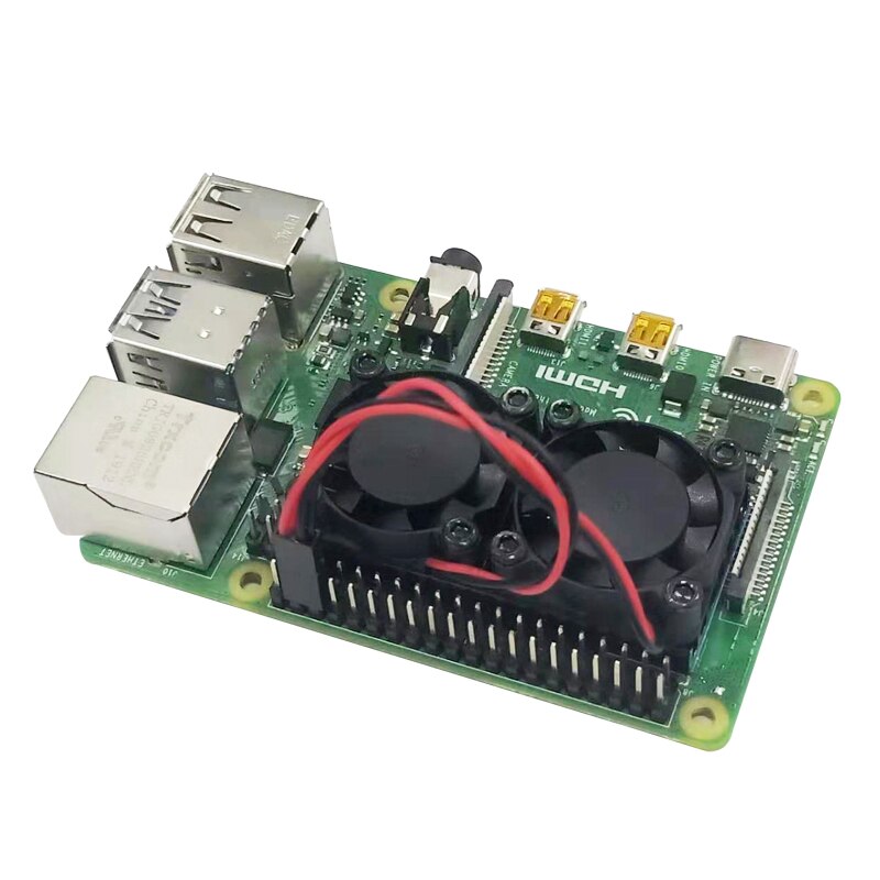 Raspberry Pi 4 Model B Dual Koelventilator RPI 4 Dubbele Cooler Kit Ook Ondersteuning Raspberry Pi 3 Model B /B +