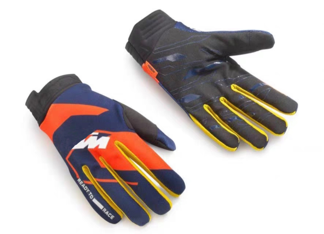 Moto-Cross-MX-Handschuhe für Motorräder, fertig zum Rennen, BMX, MTB, ATV, Offroad, Mountainbike, Radfahren, Anti-fallen-Schutz: Gold / L