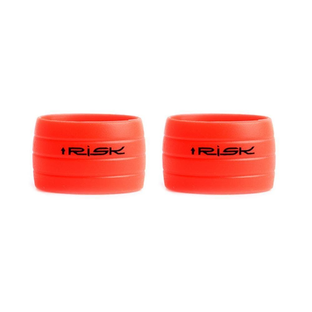Bague de retenue 1 paire vélo guidon bande fixation manchon Silicone anneau caoutchouc protection vélo étanche bouchons Anti-saut X3G1