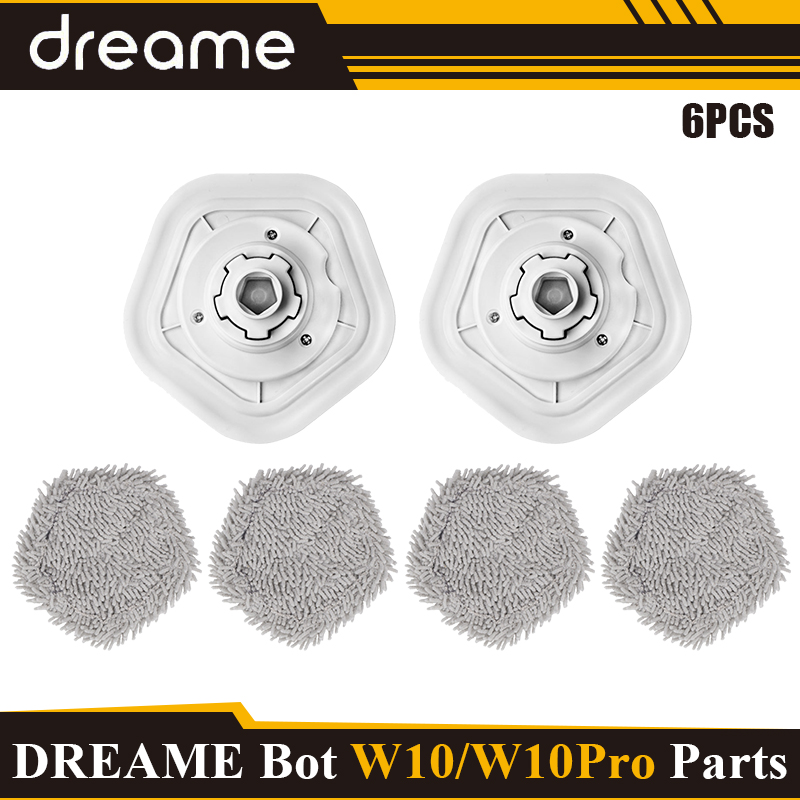 For Dreame Bot W10/W10 PRO Robot Vacuum Cleaner Spare Parts Washable Main Brush HEPA Mop Filter Replacement Parts: Brown