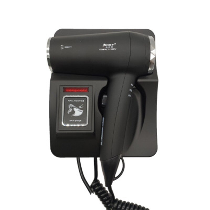 1600W Wall Mounted Hair Dryer Negative ion Electric Hairdryer with Holder Base Hair Care Quick Dry For Household Hotel Bathroom