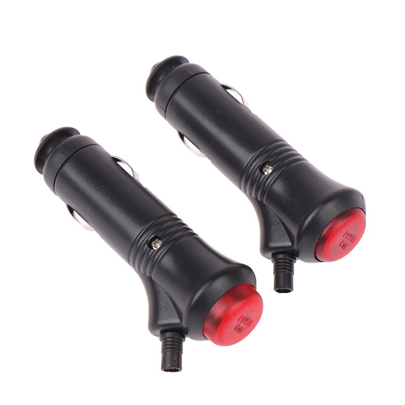 12V 24V Male Auto Car Motorcycle Cigarette Lighter Socket Plug Connector On Off Switch