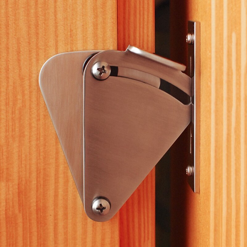 Sliding Barn Door Latch Lock/ Adds Privacy To Sliding and Hanging Track Systems To Your Existing Barn Door Hardware (Stainless