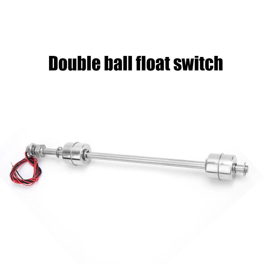 Stainless Steel Float Switch Tank Liquid Water Level Sensor Double Ball Float Switch Tank Pool Flow Sensors Control Pump
