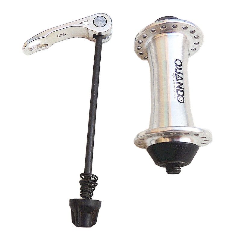 36 hole 100mm aluminum alloy front hub mountain bike V brake hub folding bike silver quick release