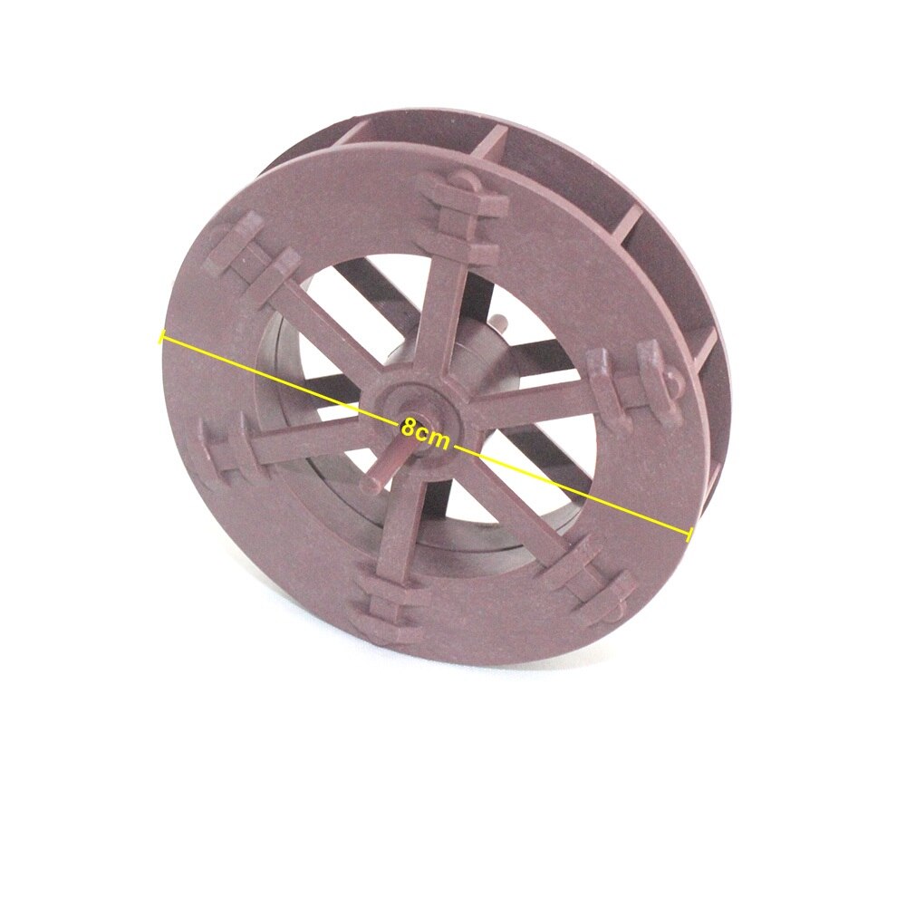NuoNuoWell 5/6/8/10/14CM Correndo Roda D&#39; Água Acessórios Ornamentos Lagoa Aquário Ornamental Paisagismo plástico 10pcs-Pack: Dia. 8cm