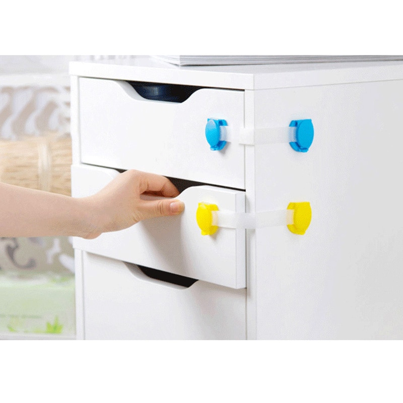 Baby Safety Lock Cabinet Smart Drawer Door Window Locks Straps Protection of Children Family Security Lock Proof Blocker
