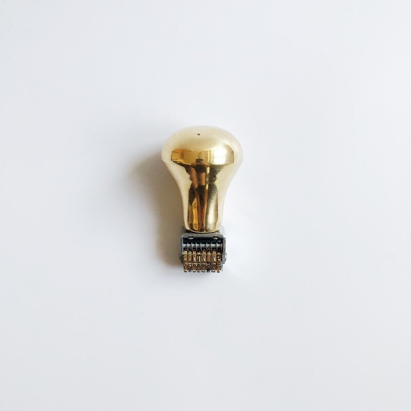 Retro rulle dato stempel kobber metal rulle dato kalender stempel tidsstempel