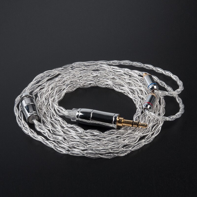 AK KBEAR límpidos 4 Core actualización pura plata Cable de 2,5mm/3,5mm/4,4mm en los Auriculares auriculares de Cable: MMCX3.5