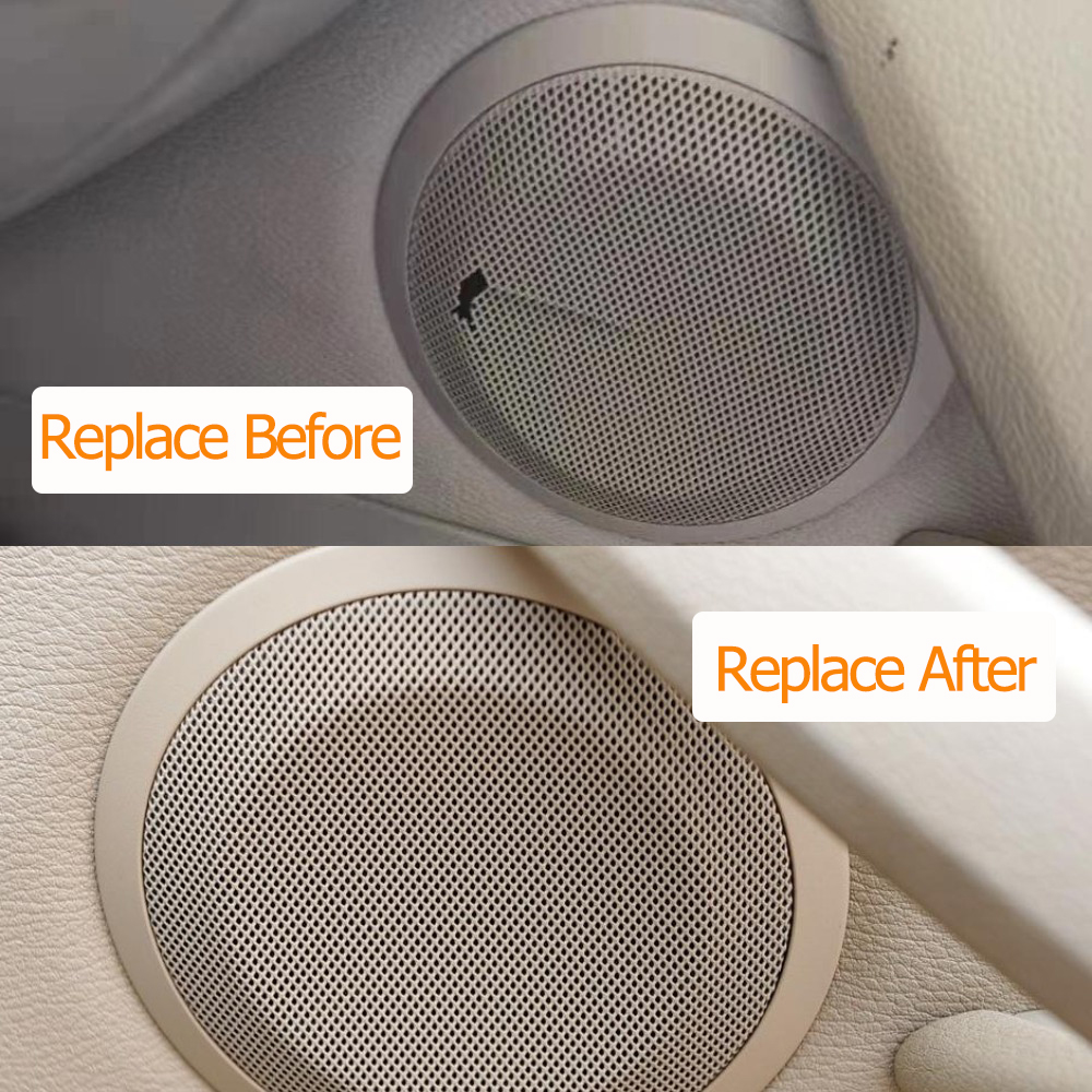 Interior del coche, Panel de puerta delantera trasera izquierda y derecha, embellecedor de altavoz, cubierta de altavoz para BMW Serie 3 E90 E91 X1 E84 318 320 325i