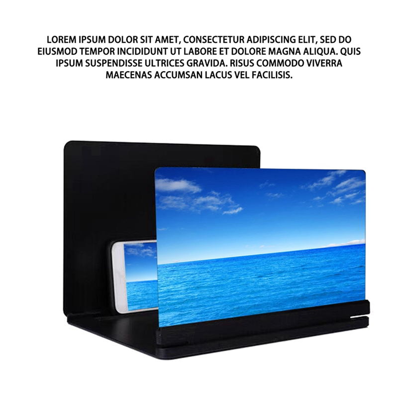 10 Inch Mobile Phone 3D Screen Video Magnifier 10 Inch Folding Enlarged Smartphone Movie Amplifying Projector Bracket