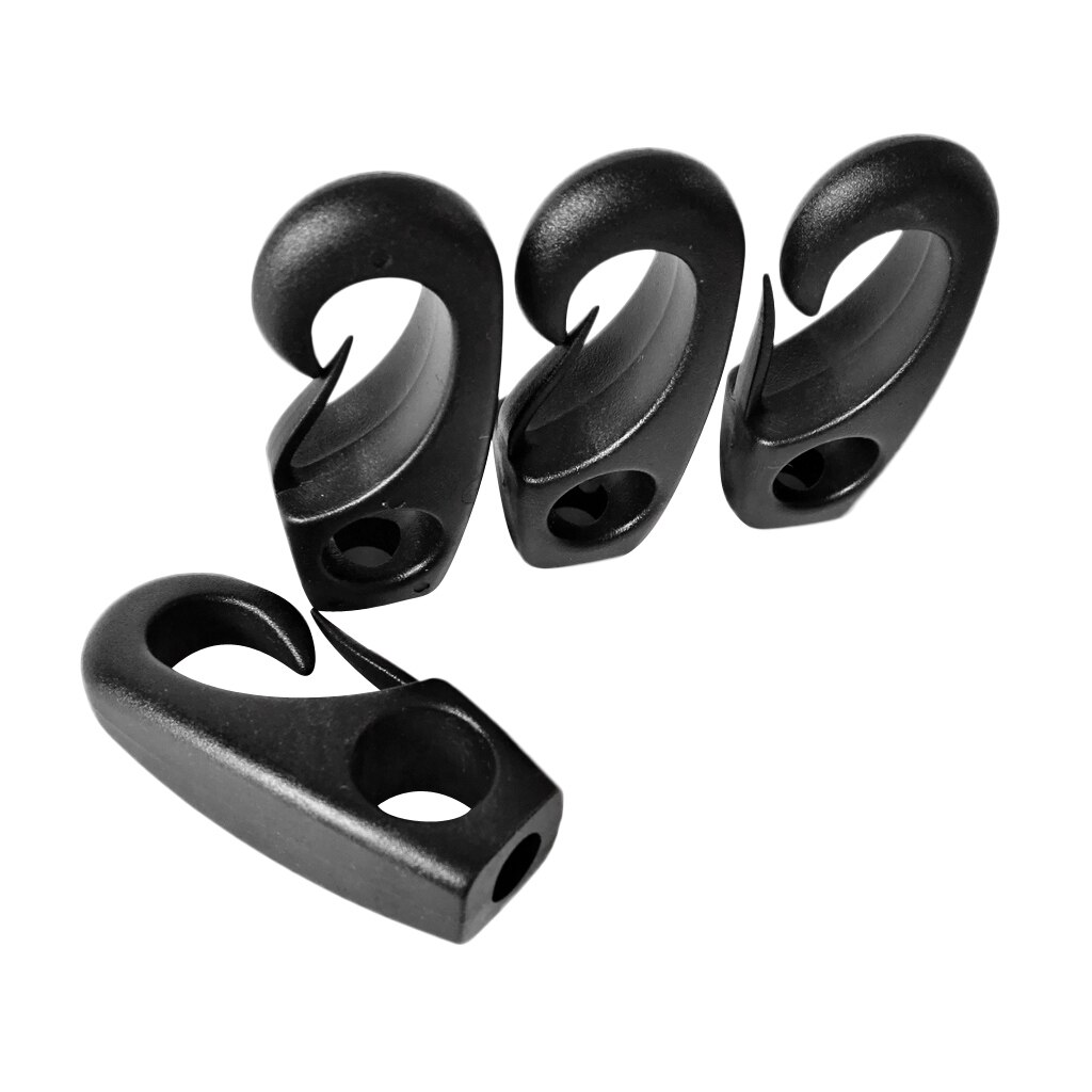 4Pc Multifunctionele Bungee Touw Clip Haak Voor Kajak Peddel Leash Lanyard Riem