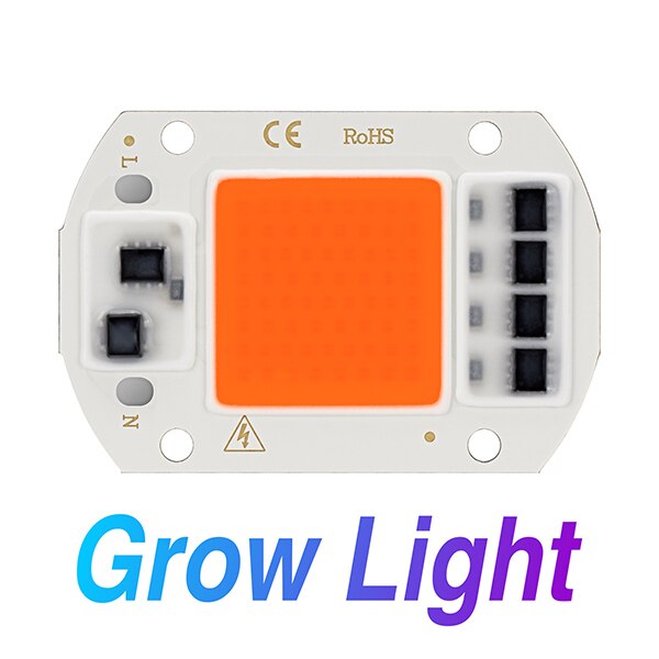 Led cob chip grow lampe fuldt spektrum 20w 30w 50w phyto grow light  ac 220v fito lampe til drivhusplante blomster frøplante: Vokse lys / 30w