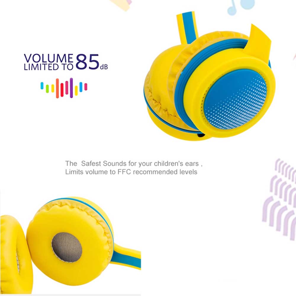 3.5mm écouteurs casque pour enfants sécurité réglable musique casque stéréo écouteurs avec micro pour PC téléphone Mobile accessoires