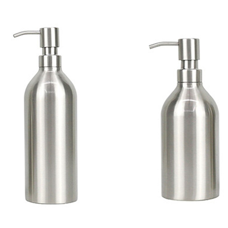 Liquid Soap Dispenser Bottle Gel Bottle 304 Stainless Steel Kitchen Bathroom Lotion Pump