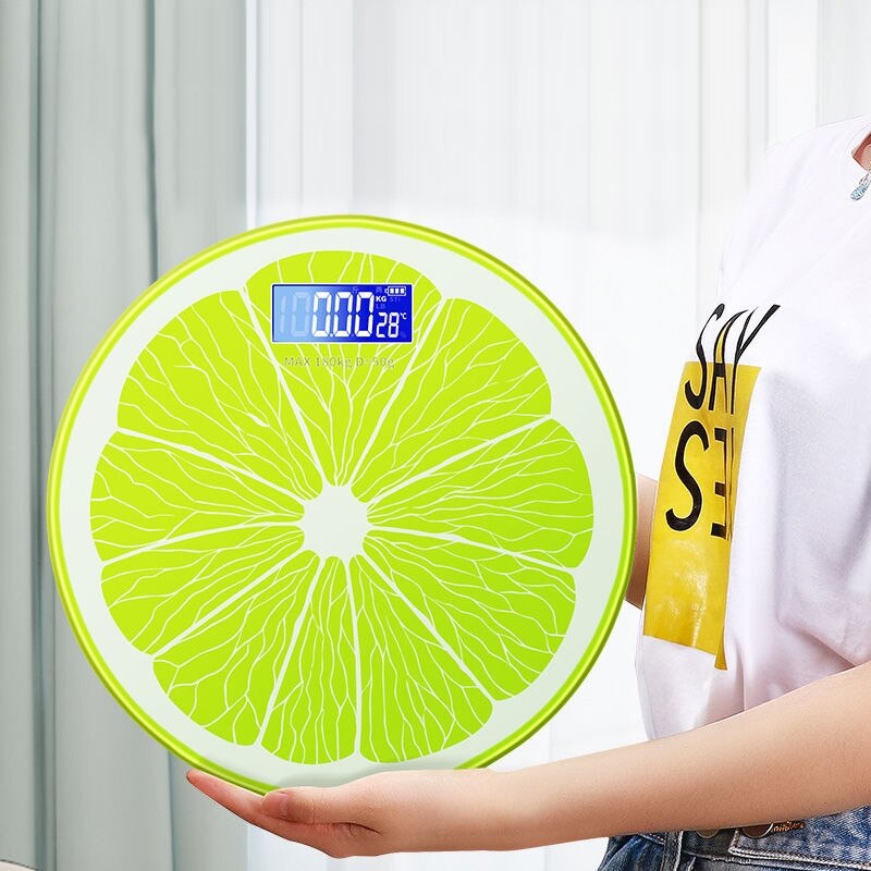 Lovely Cartoon Lemon Balance Scales Scales Fat Scale Digital Electronic Scale Household Scale Ground Intelligence Scale