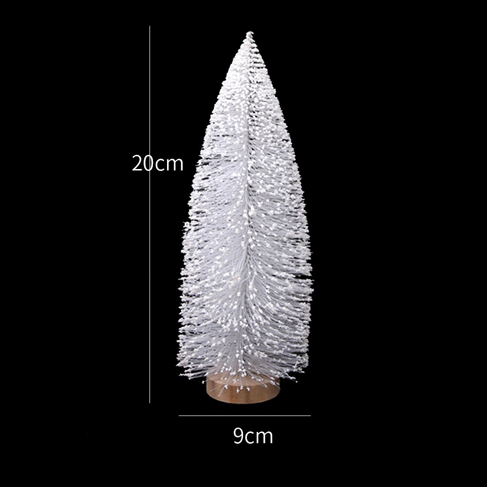 Mini sapin de noël blanc, 1 pièce, décorations de Table pour nouvel an, petit sapin de noël en pin, de fête