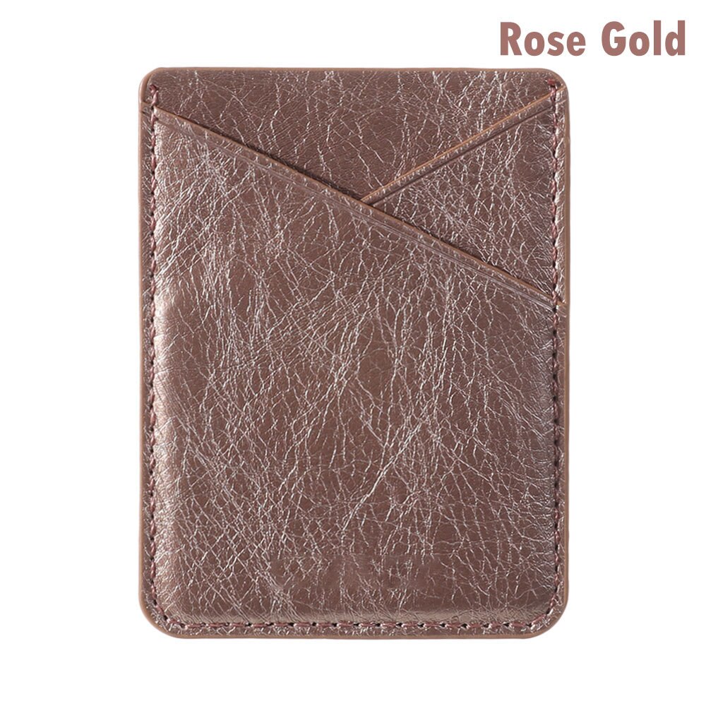 Leather Card Holder Sticker Adhesives Credit ID Card Mobile Phone Back Pocket Wallet Case Stickers Bag Pouch: 5