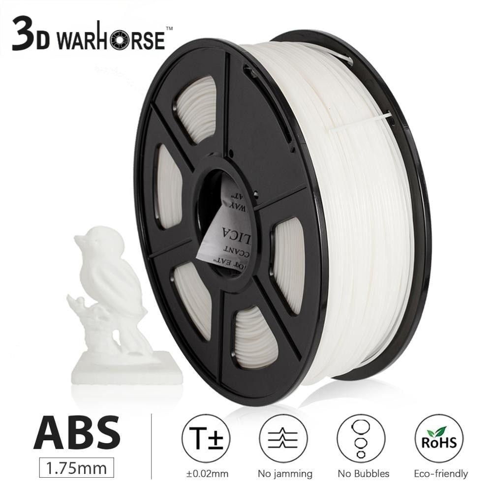SUNLU-filamento ABS de 1KG y 1,75 MM, bobina de filamento de colores, para impresora 3D reprap, 1,75mm, 1KG por rollo