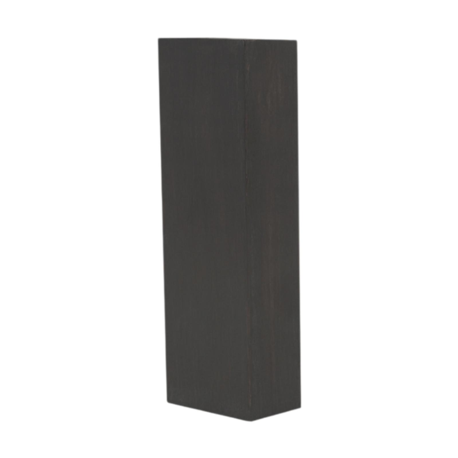 Bois d'ébène noir, bois d'ébène noir, matériel artisanal vierge en bois pour outils