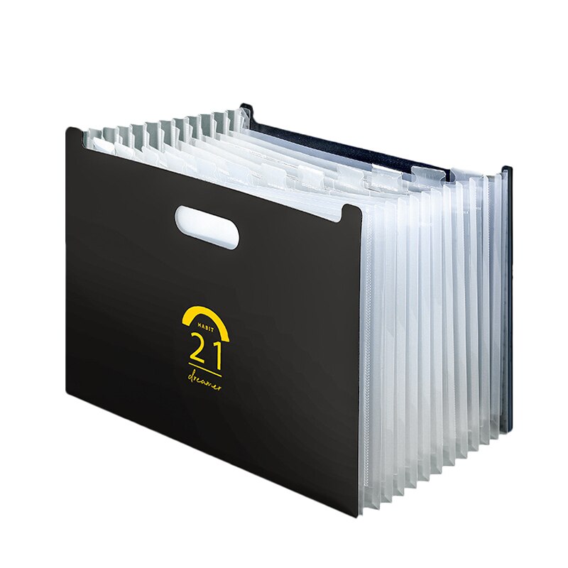 Multi-layer Folders Accordion File Holder Document Pockets Organizer Test Paper Pockets With Index Post: -BK1