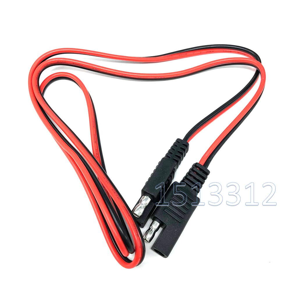 2PCS 18AWG SAE to SAE Extension Cable Quick Disconnect Wire Harness SAE Connector 100CM