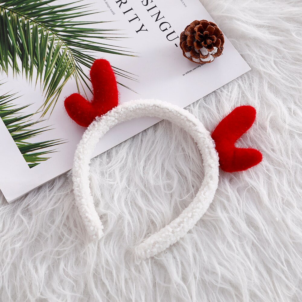 1pc Nette Plüsch Stirnband Elk Geweih Leopard Muster Geweih Stirnband Weihnachten Kopfschmuck Dekoration Mädchen Haar-accessoire