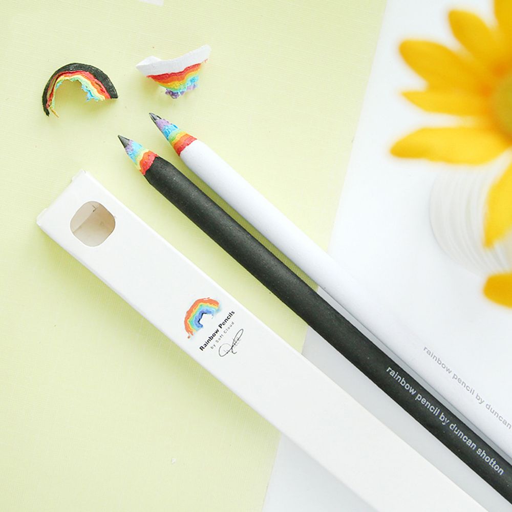 2/6/10Pcs Rainbow Kleur Hb Potlood Set Studenten Creatieve Potlood Briefpapier Items Tekening Schrijven Office School studenten Levert