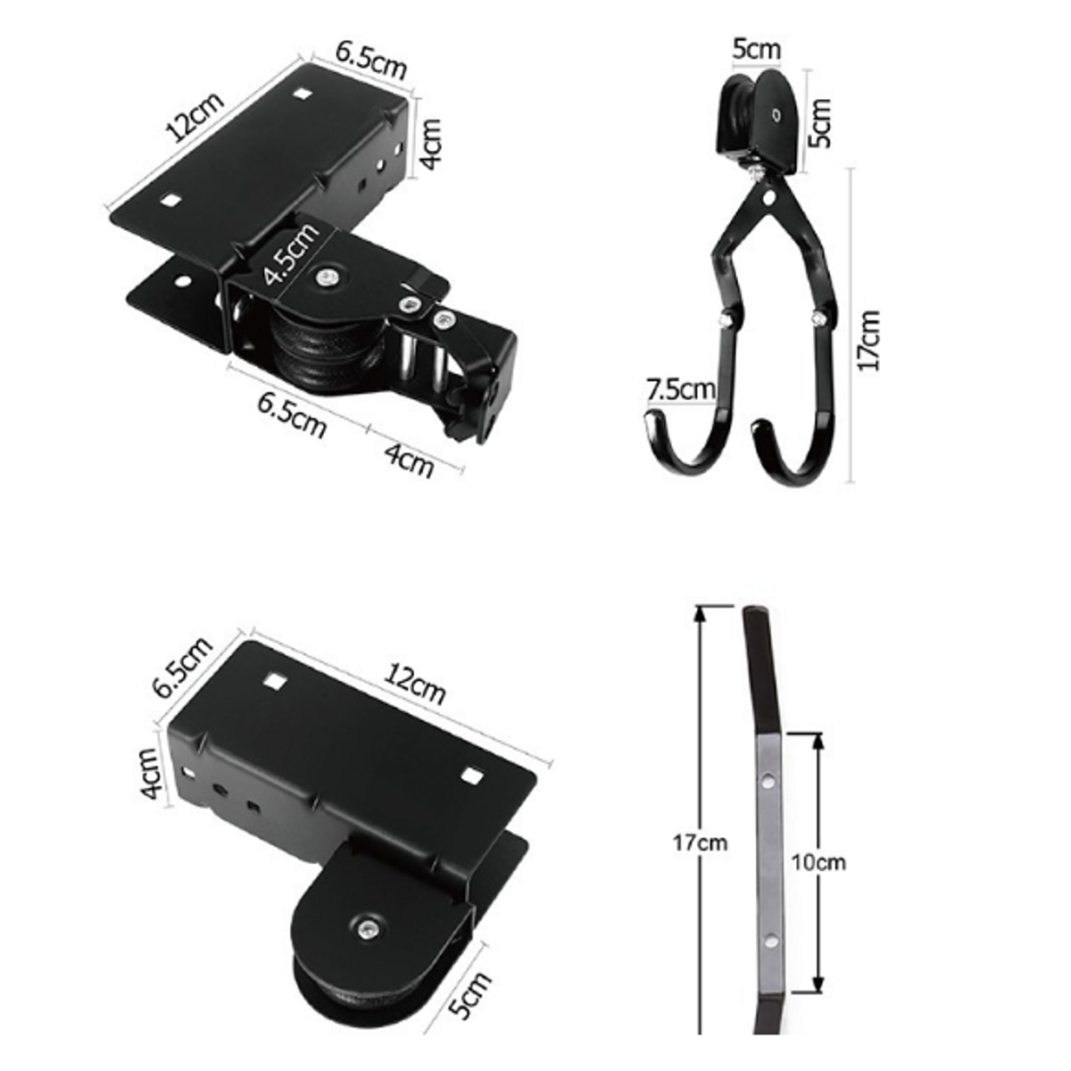 Kayak Hoist Canoe Boat Bike Lift Pulley System Garage Ceiling Storage Rack Bicycle Rack With 15M Rope Capacity Max Load 60KG