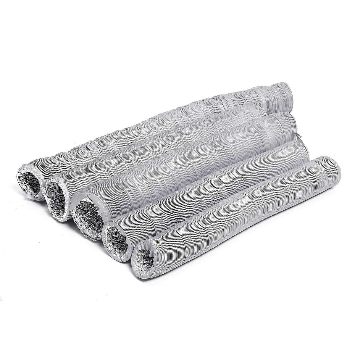 Joustava ilmastointilaitteen pakoputken tuuletusletkun ulostulo 80mm/100mm/110mm/130mm/150mm kannettava ilmastointilaitteen poistoilmaputki