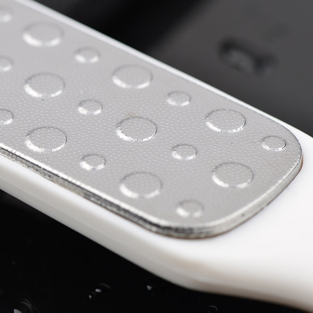 Martwa skóra zmywacz pilniki ze stali nierdzewnej Pedicure płuczka zgrzyt dwustronna robić złuszczania usuwa twarda skóra (biała)