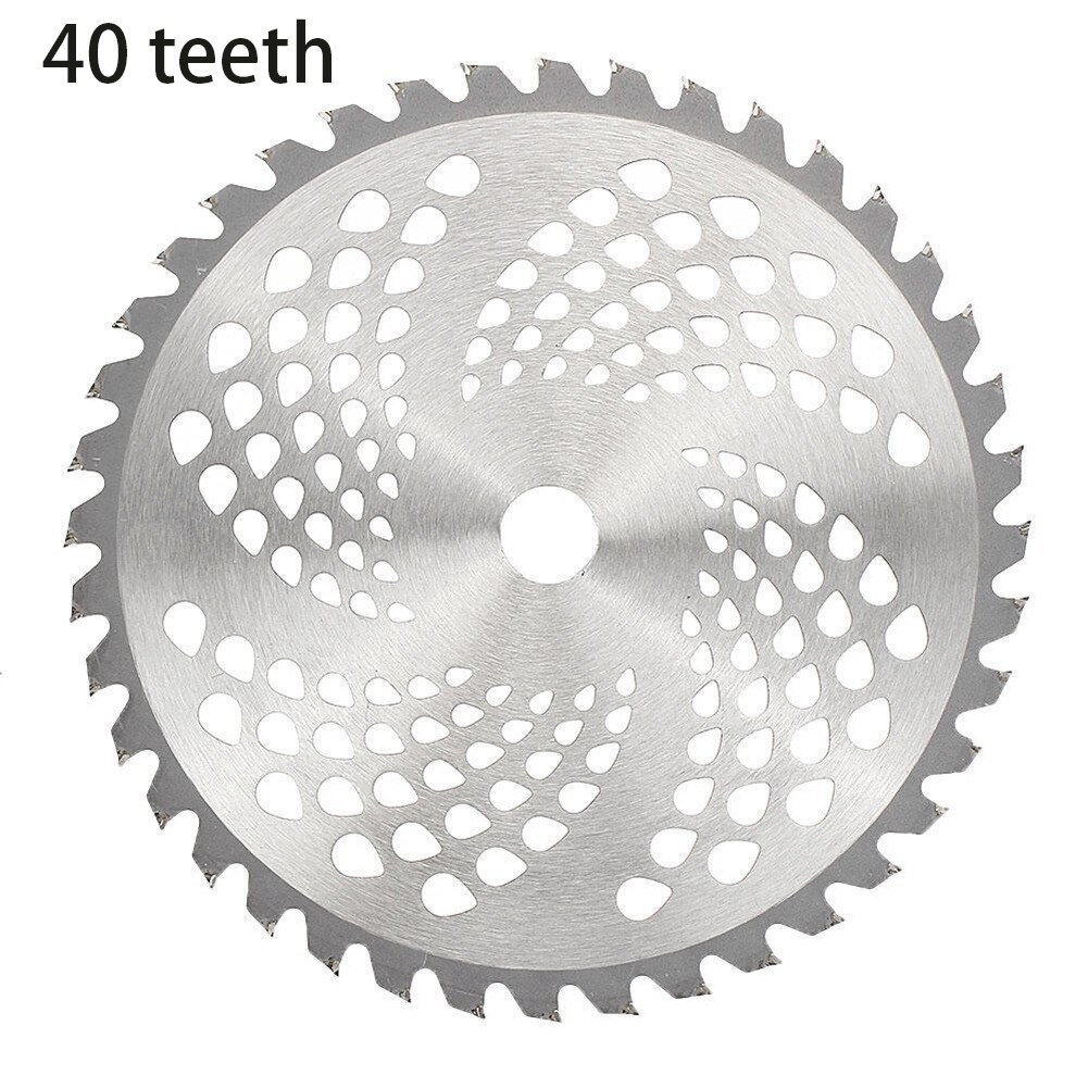 Lawn Circular Mower Cutter Grass Trimmer Head with Chain Saw Blades Rotary Tray Carbide Brushcutter Blades 40T/60T/80T Mower: 40T