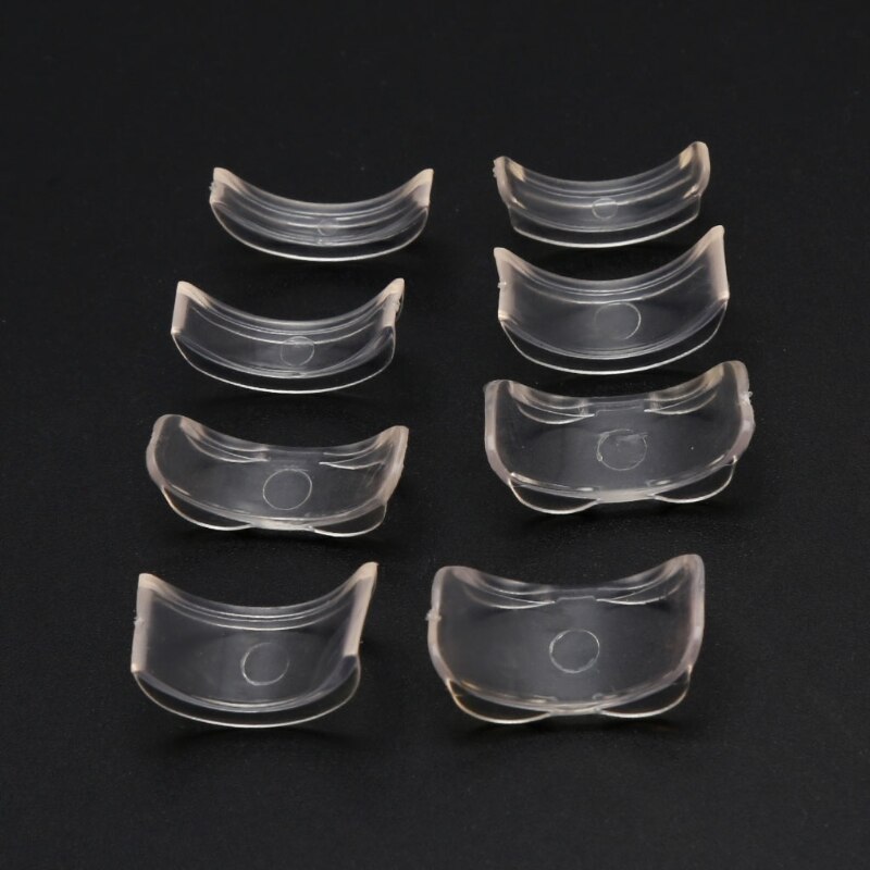 Ajustador de silicona Invisible transparente para anillo, 8 tamaños, anillos sueltos, reductor, apto para cualquier anillo, herramientas de joyería: Default Title
