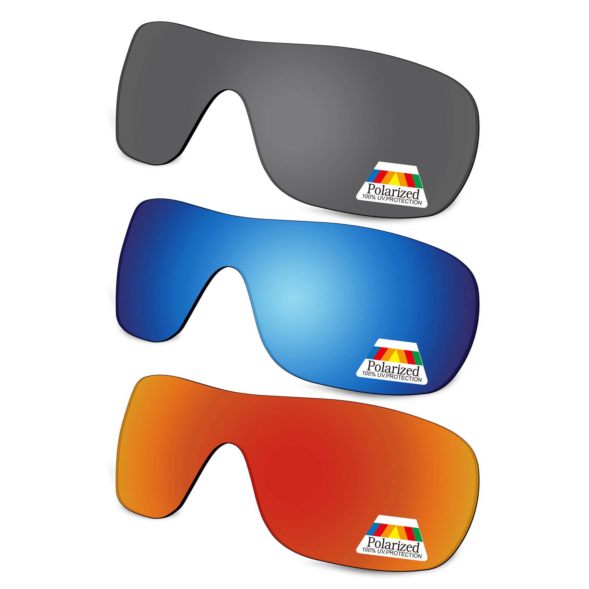 Bwake Polarized Replacement Lenses for-Oakley Liv Sunglasses Frame - Multiple Options: Black-Blue-Red