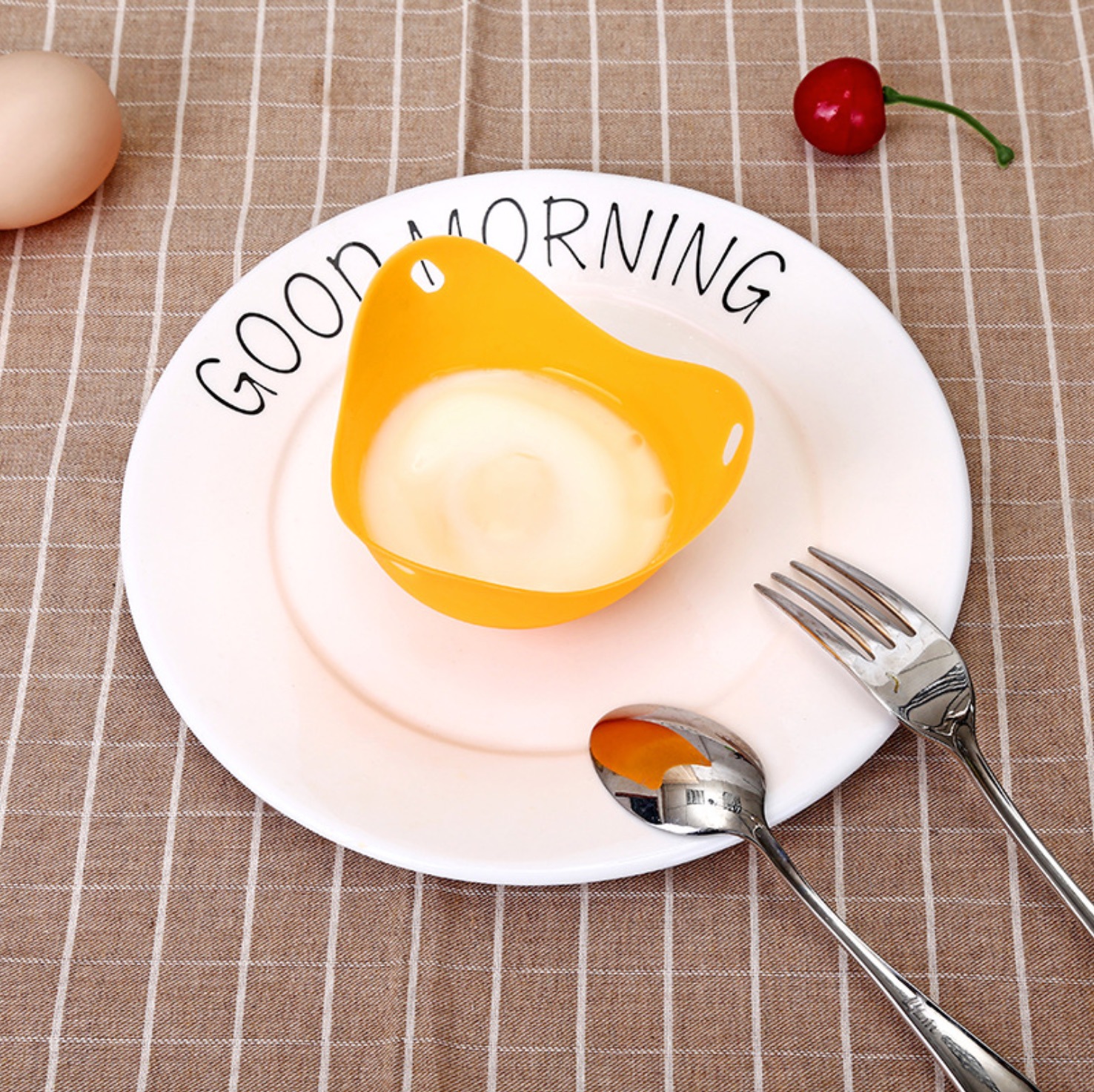4 Colors Of Silicone Egg Cooker Food Grade Egg Steamer Egg Holder High Temperature Resistant Environmental Protection Non-toxic