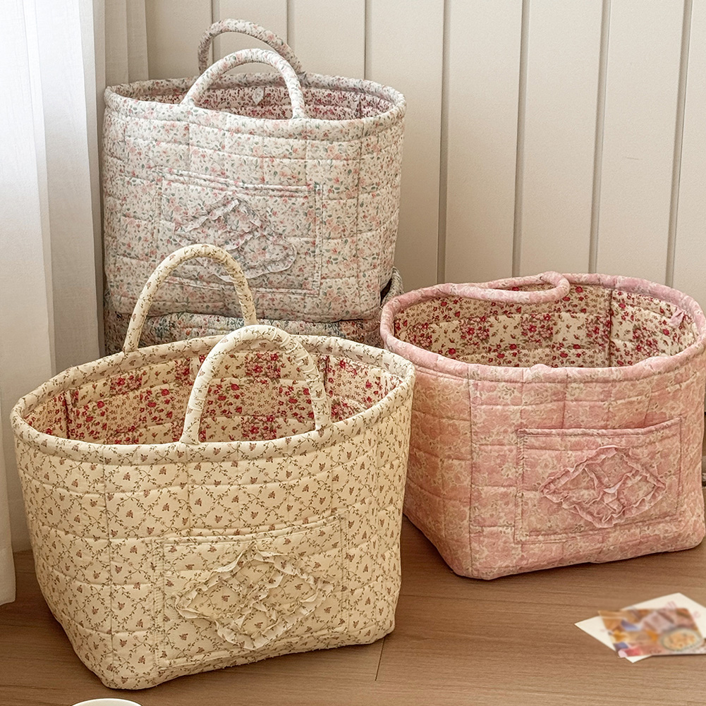 Bloemenwasmand Draagbare opvouwbare opbergtas met grote capaciteit en handvatten Wasmand voor kleding en diversen