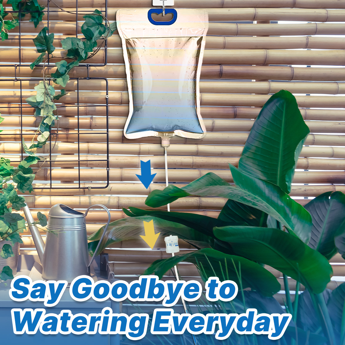 Dispositivo de riego automático de 5,2l/6,5l, Control de flujo de goteo de agua, mantenimiento de plantas y flores, bolsa de agua de riego