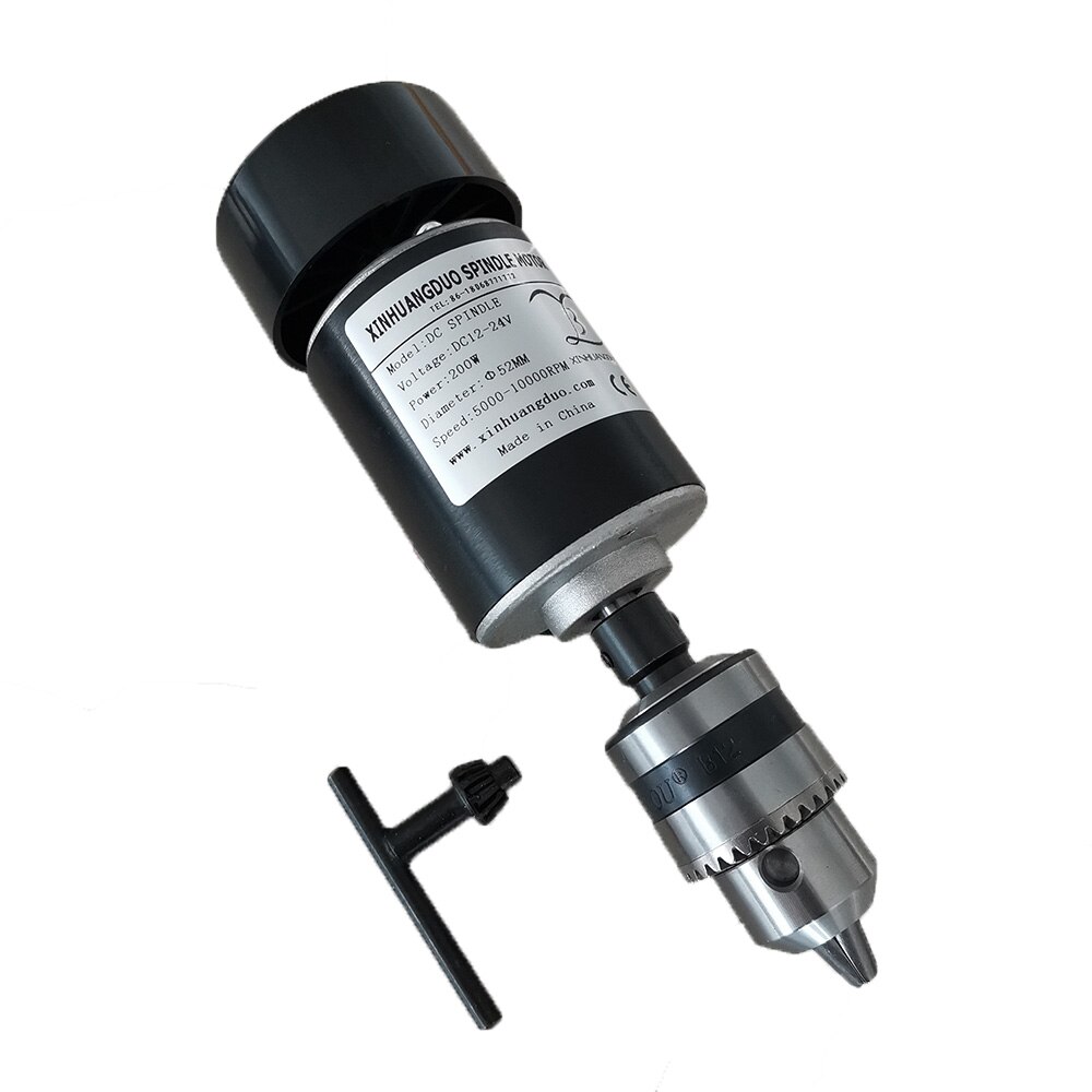 24V 200W 10000RPM Luftgekühlten Spindel Motor- CNC 200W Spindel Motor- + Klemme für CNC DIY maschine