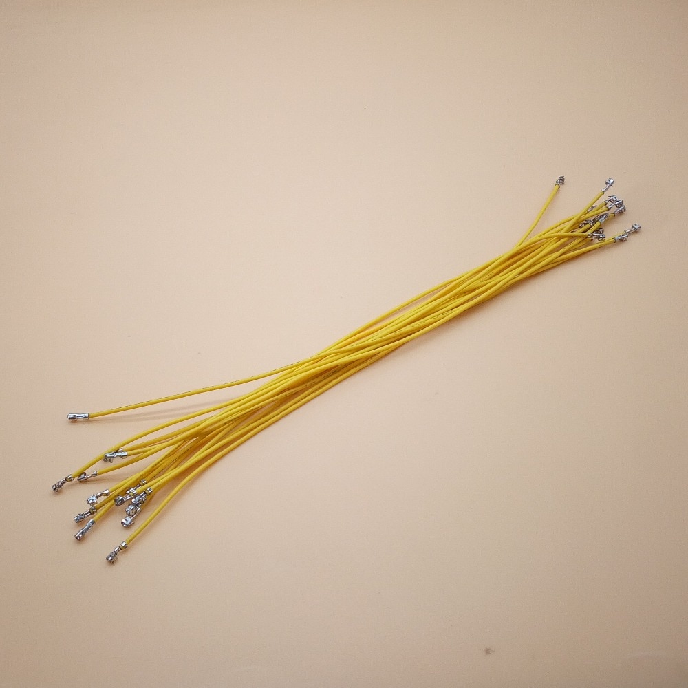 40 pçs/lote 1P XH 2.54 Cabo Jumper Fio Fêmea para Fêmea Duplo Cabeça Primavera Fio Eletrônico 24AWG 20cm de Comprimento