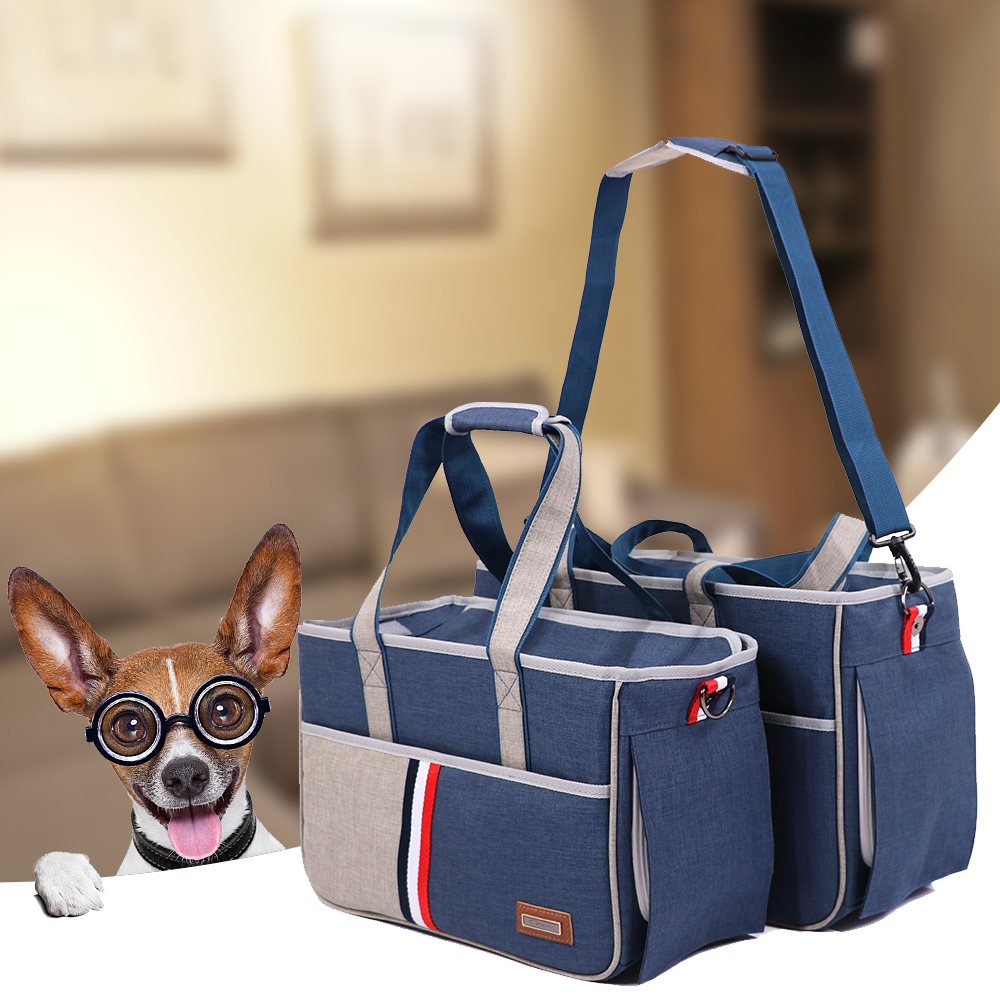 Kæledyrsholder til kat hunde taske åndbar rejsetransport bæretaske slynge rygsæk pomeranian chihuahua håndtasker til små dyr
