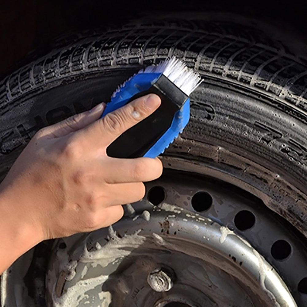 Holdbar polstring renere bil lastbil køretøj hjul dæk vask indvendig pedal fodmåtte rengøringsbørste værktøj
