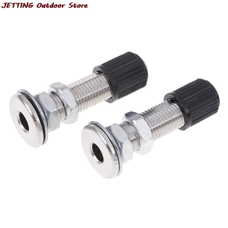 2 Stuks 38Mm Ventiel Fiets Schrader Valve Ultralight Zinklegering Voor Mtb Weg Mountainbike Fiets Accessoires