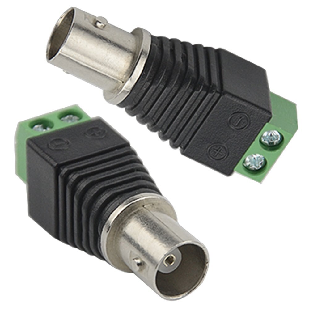 2 stk 5 stk 10 stk bnc kontakter til ahd kamera cvi kamera tvi kamera cctv kamera koaksial/katt 5/ katt 6 kabler