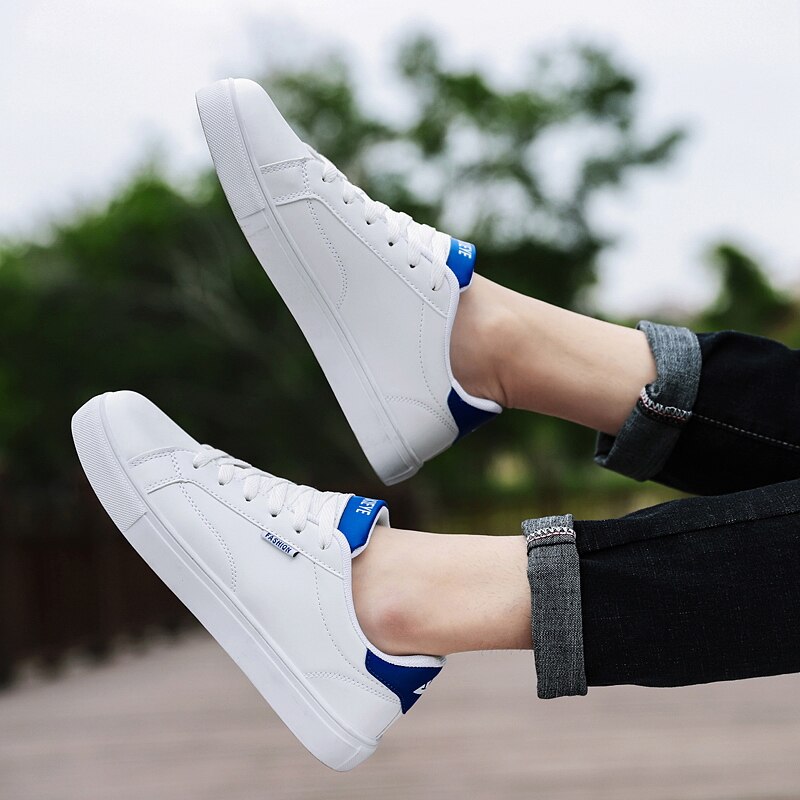 Tennis Shoes for Men Lightweight Leather Athletic Sports Sneakers Outdoor Walking Jogging Mens Breathable Shoes