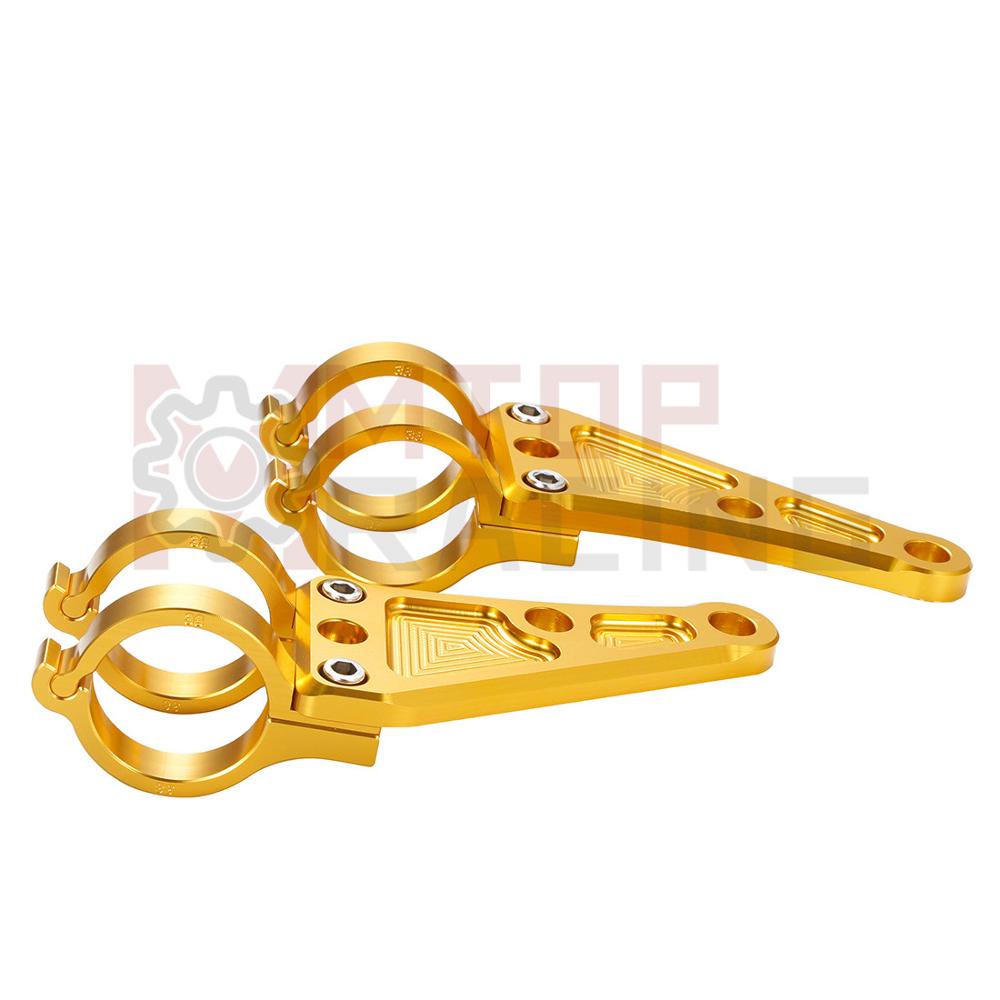 Motorrad Scheinwerfer Montieren Gabel Halterung CNC Gold 27mm 30mm 33mm 35mm 37mm 41mm 43mm 45mm 46mm 52mm 54mm Für Honda Triumph Yamaha