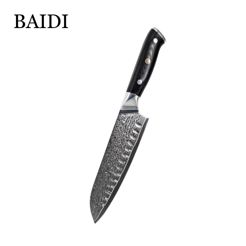 Kitchen Knives 8 inch Damascus Steel Chef Knife set Utility Cleaver Knives Meat Japanese Santoku Knife Cooking Slicing Knife: 7 inch chef