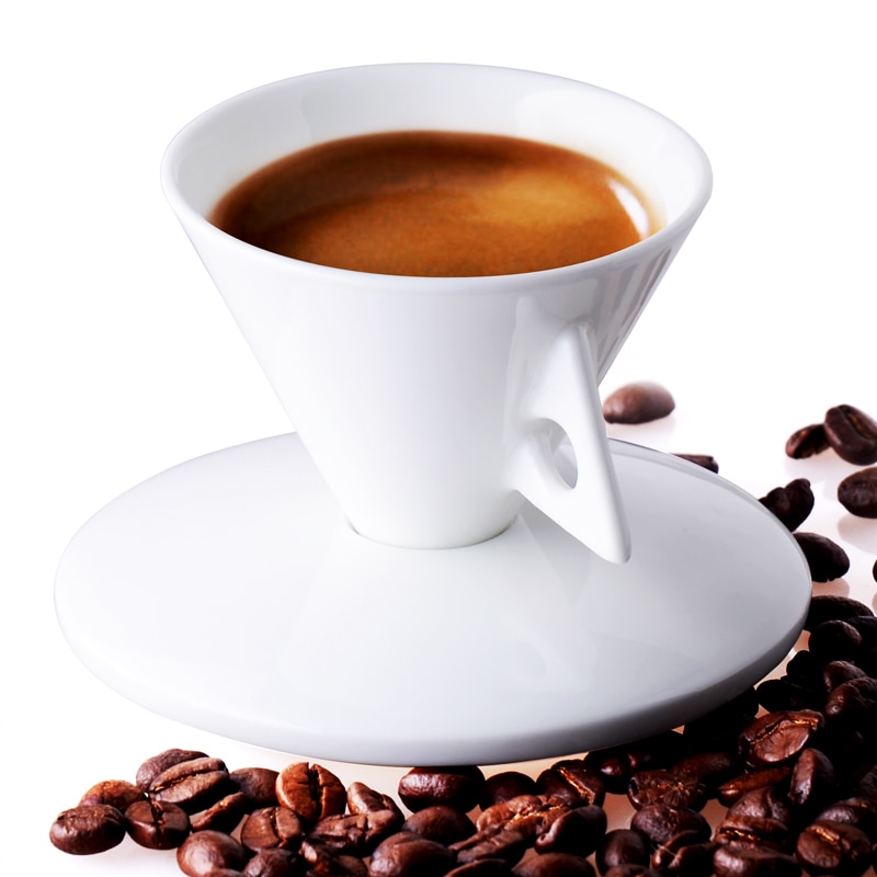 Hienot italialaiset espressokuppiastiat uniikki pari luuposliini keraaminen kuppi muotoiltu lusikka teekuppilautanen setti: 1 kpl