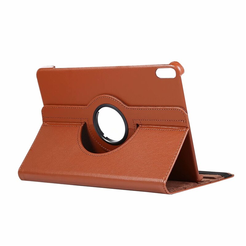 360 Degree Rotating for Huawei MatePad Mate Pad 10.4 Case BAH3-W09 BAH3-AL00 PU Leather Tablet Cover for Huawei Honor V6 Case: Brown / For MatePad 10.4